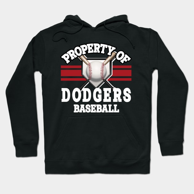 Proud Name Dodgers Graphic Property Vintage Baseball Hoodie by WholesomeFood